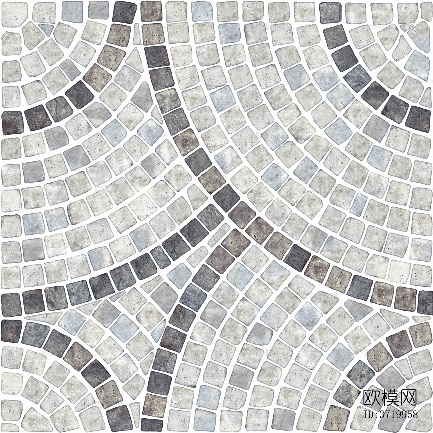 马蹄形广场地砖 无缝地面砖 复古道路砖下载