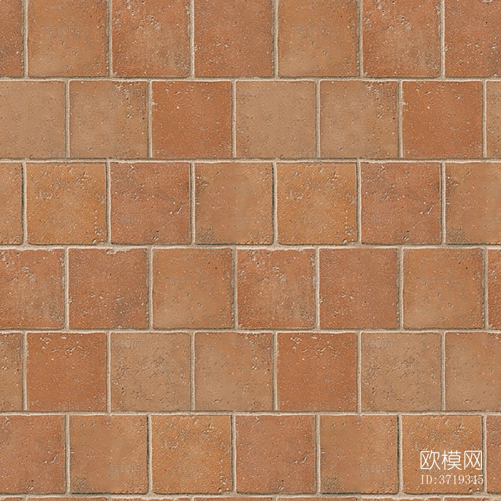 无缝红色陶瓦拼花地砖人行道路地面广场铺贴下载