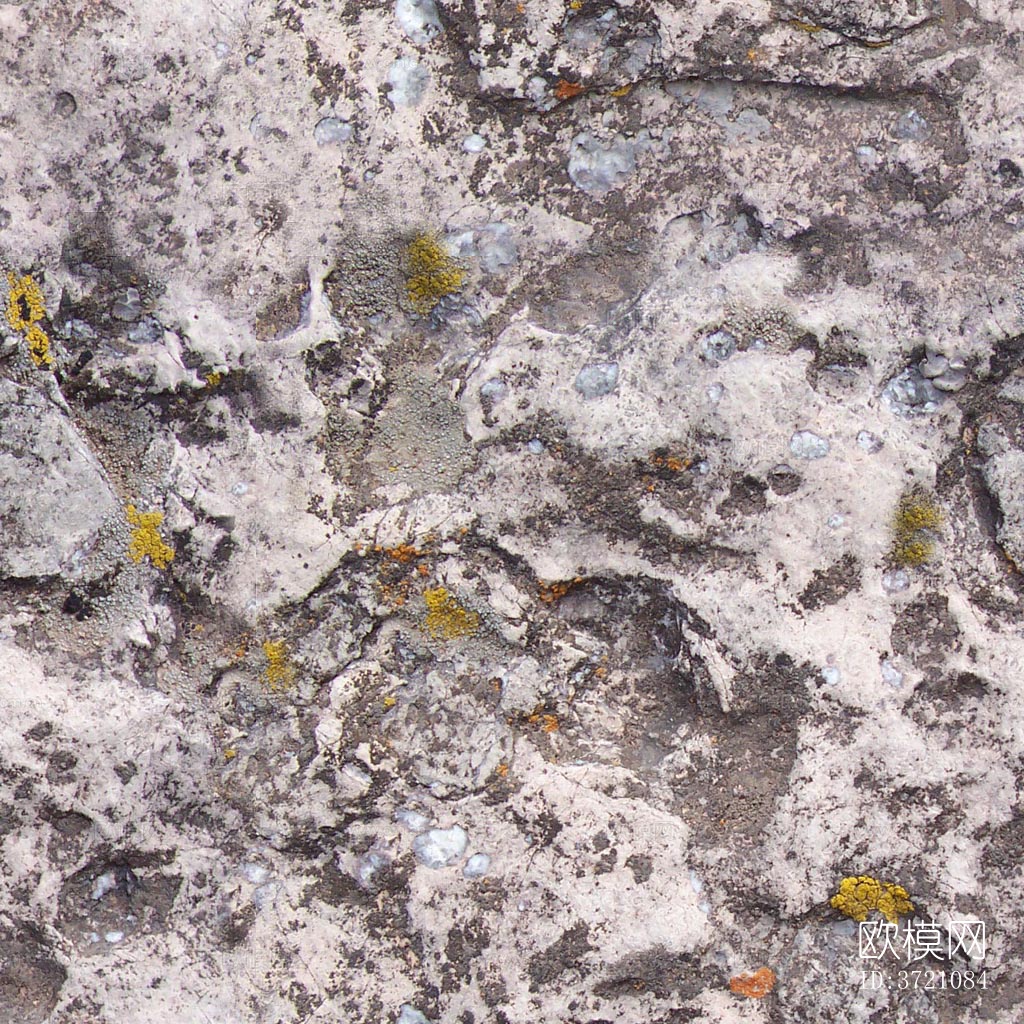 无缝灰色山体苔藓岩石材墙面下载