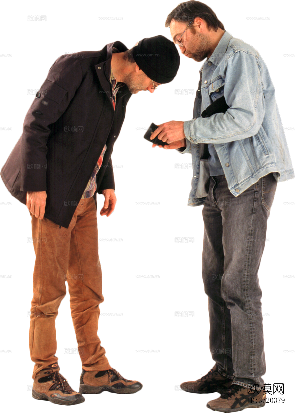 免抠居家休闲站立行走人物模特下载