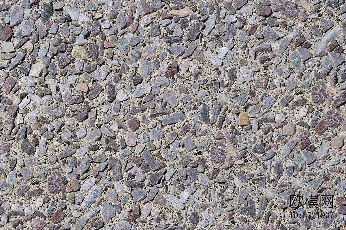 无缝灰色鹅软石碎石人行道路地面街道广场铺贴下载