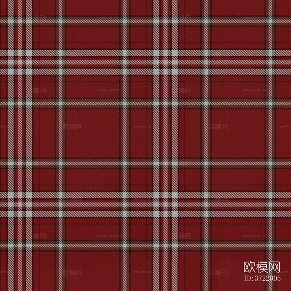 无缝红色格子条纹布纹布料沙发布面料下载