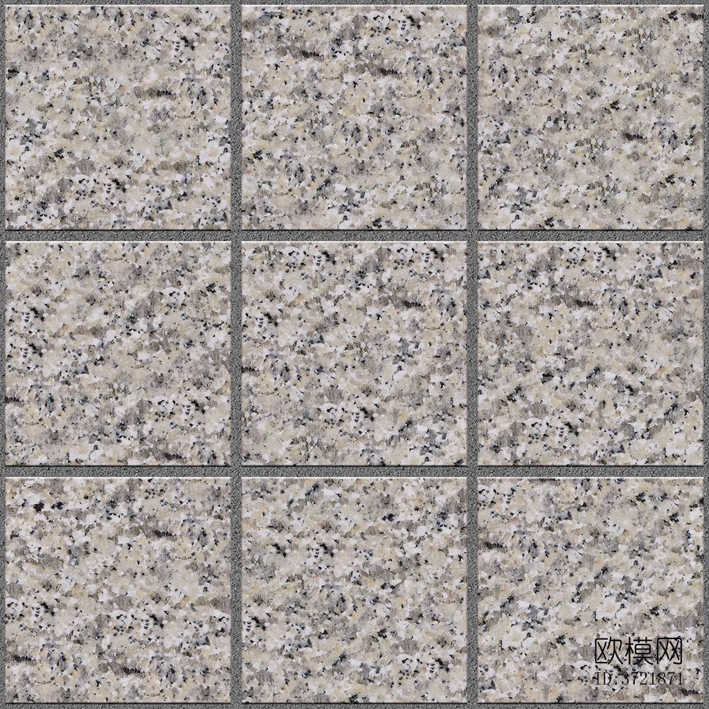 无缝灰色花岗岩石材拼花地砖人行道路地面广场铺贴下载
