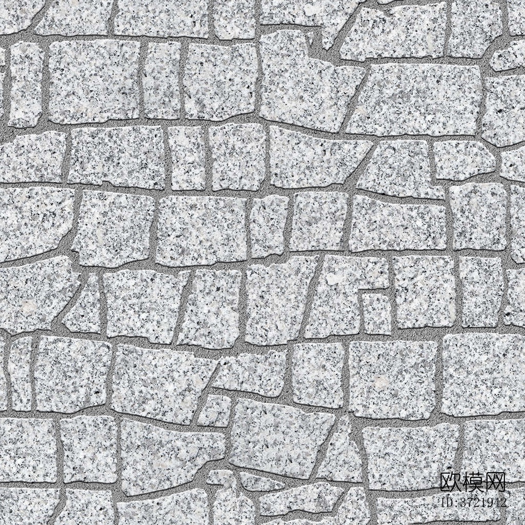 无缝灰色不规则拼花石板地砖人行道路地面广场铺贴下载