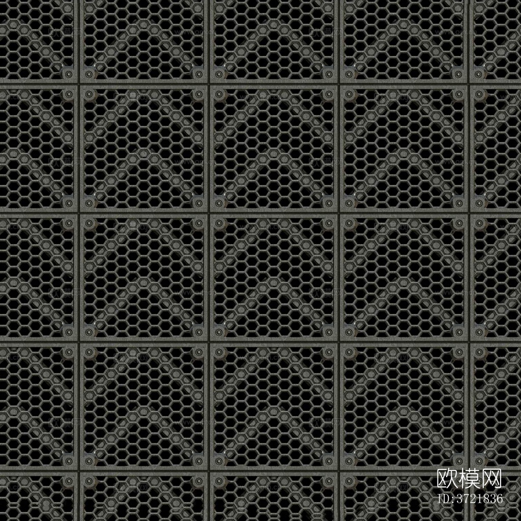 无缝灰色镂空金属网格编织网下载