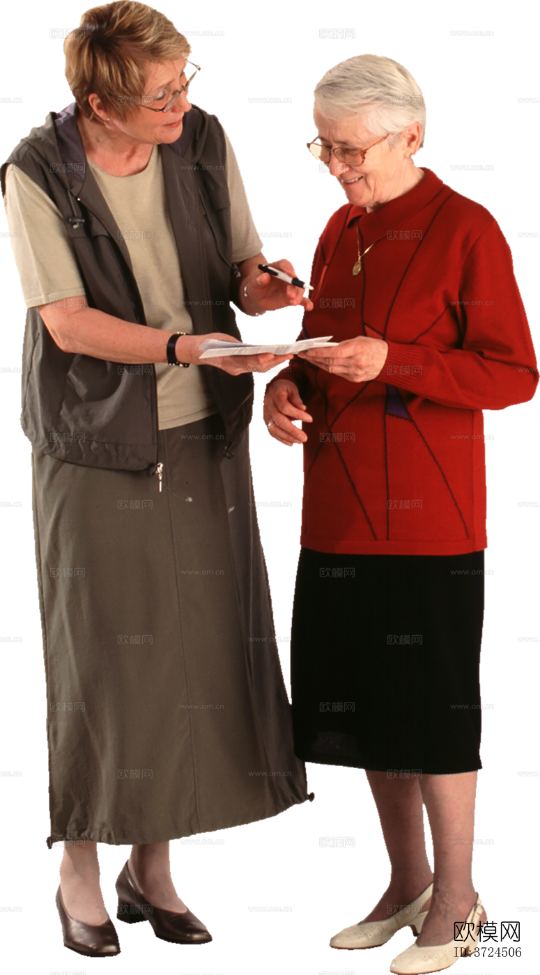 免抠居家休闲站立行走人物模特下载