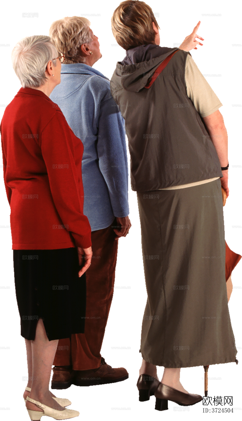 免抠居家休闲站立行走人物模特下载