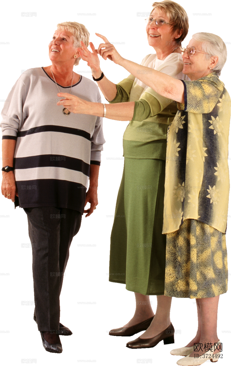 免抠居家休闲站立行走人物模特下载