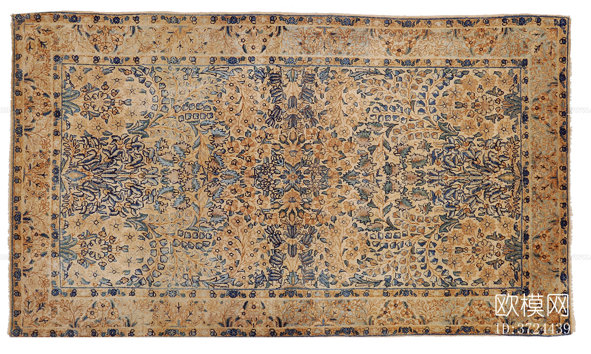 免扣欧式古典复古做旧中古地毯下载