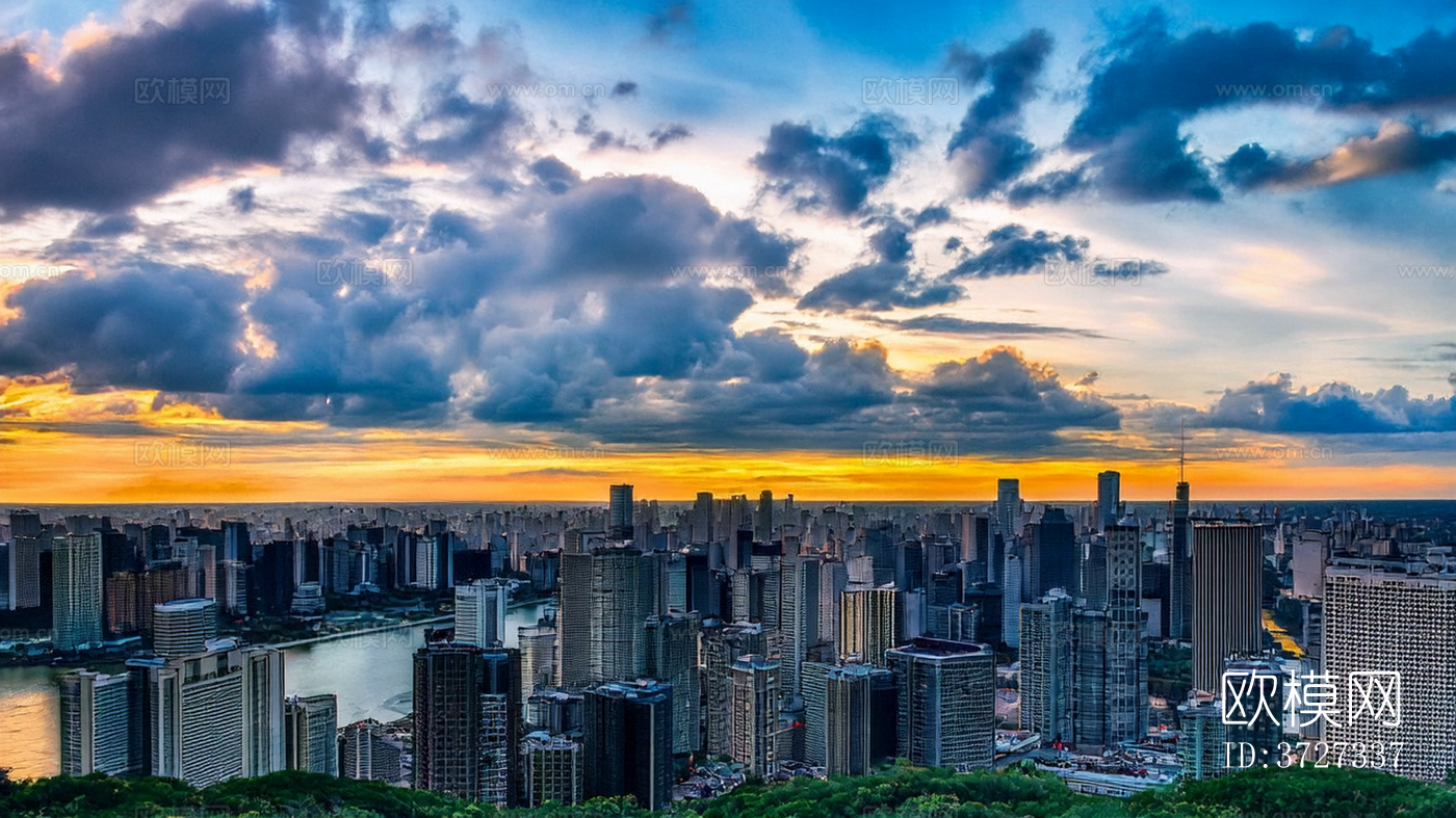 城市夕阳外景下载