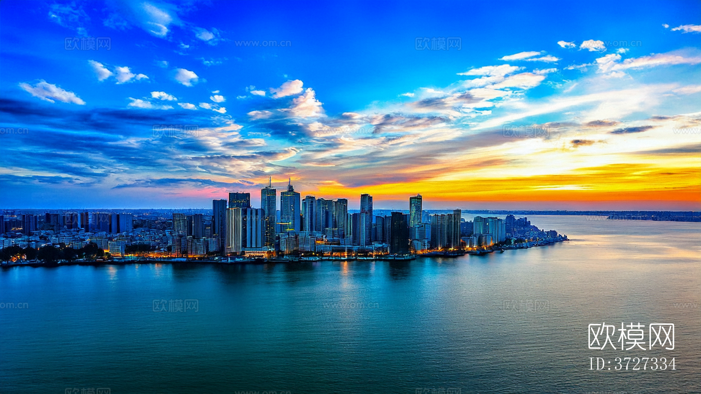 城市夕阳外景下载