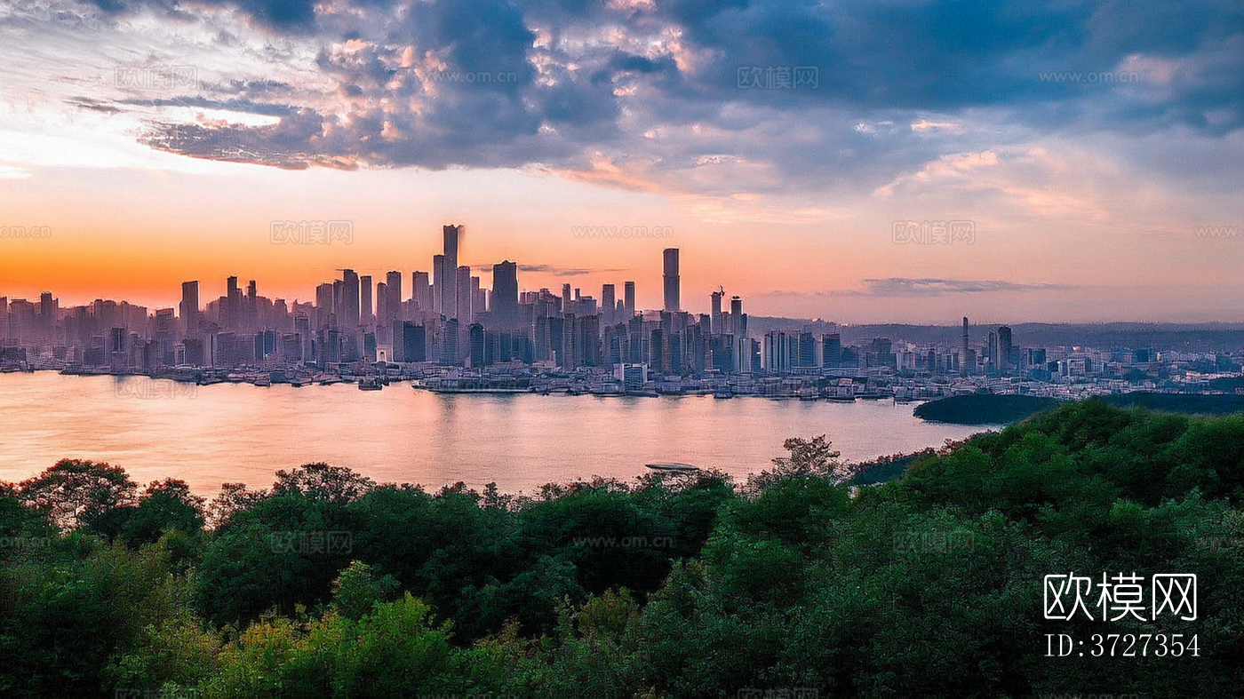 都市夕阳外景下载