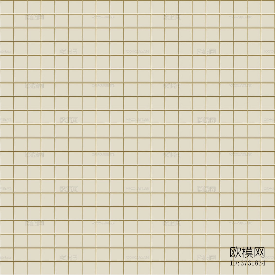 米黄色马赛克正方格格子瓷砖下载