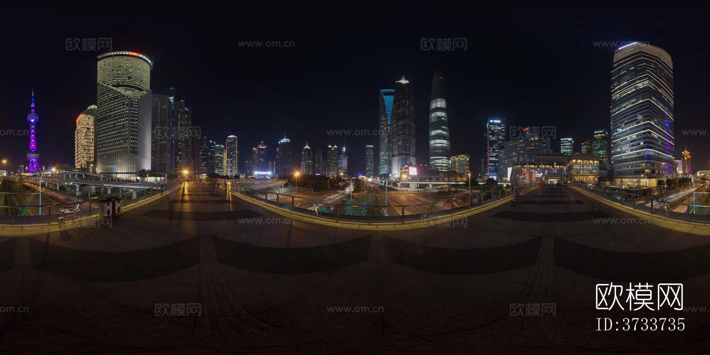 上海城市中心夜景下载