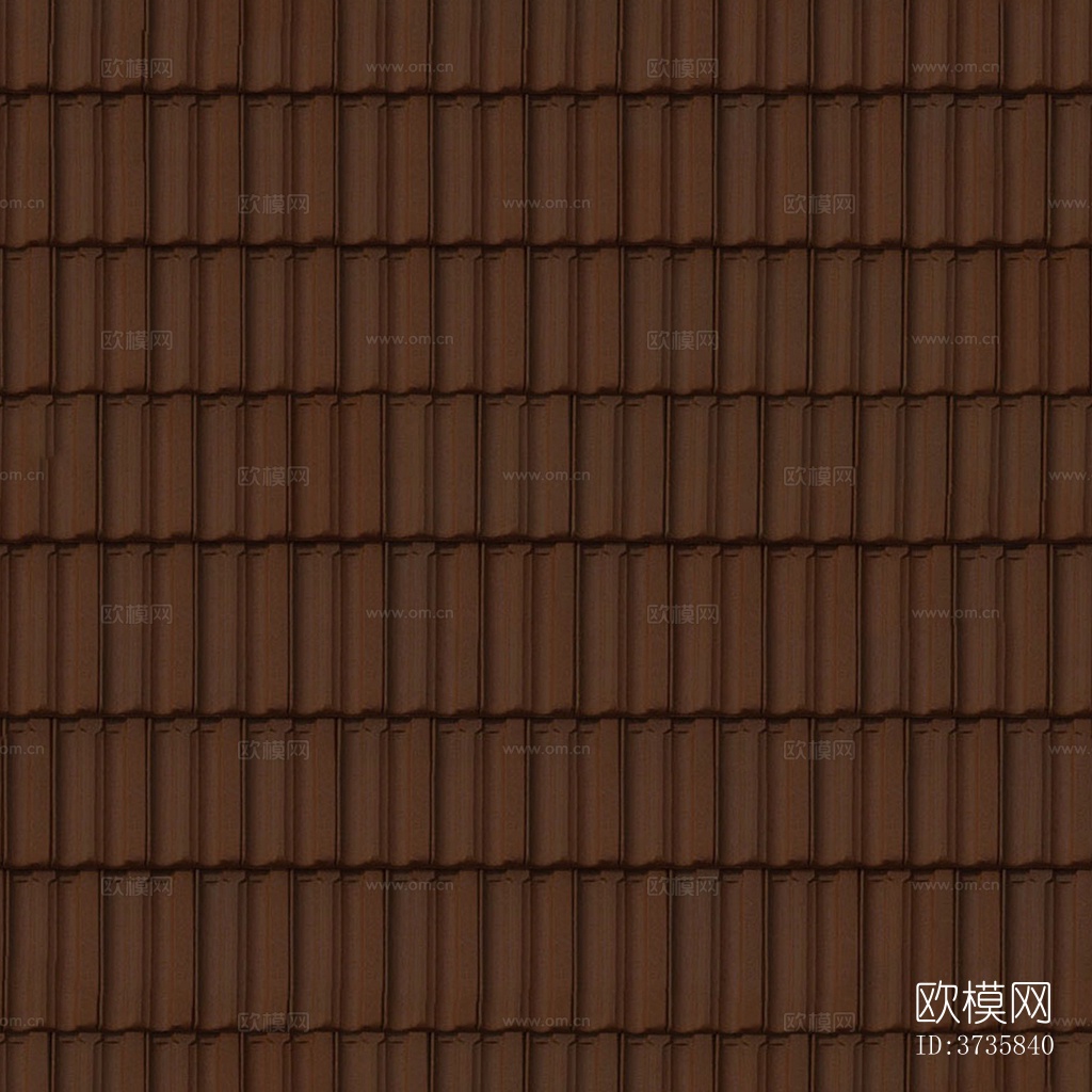 无缝别墅建筑屋顶陶土陶瓷瓦片下载