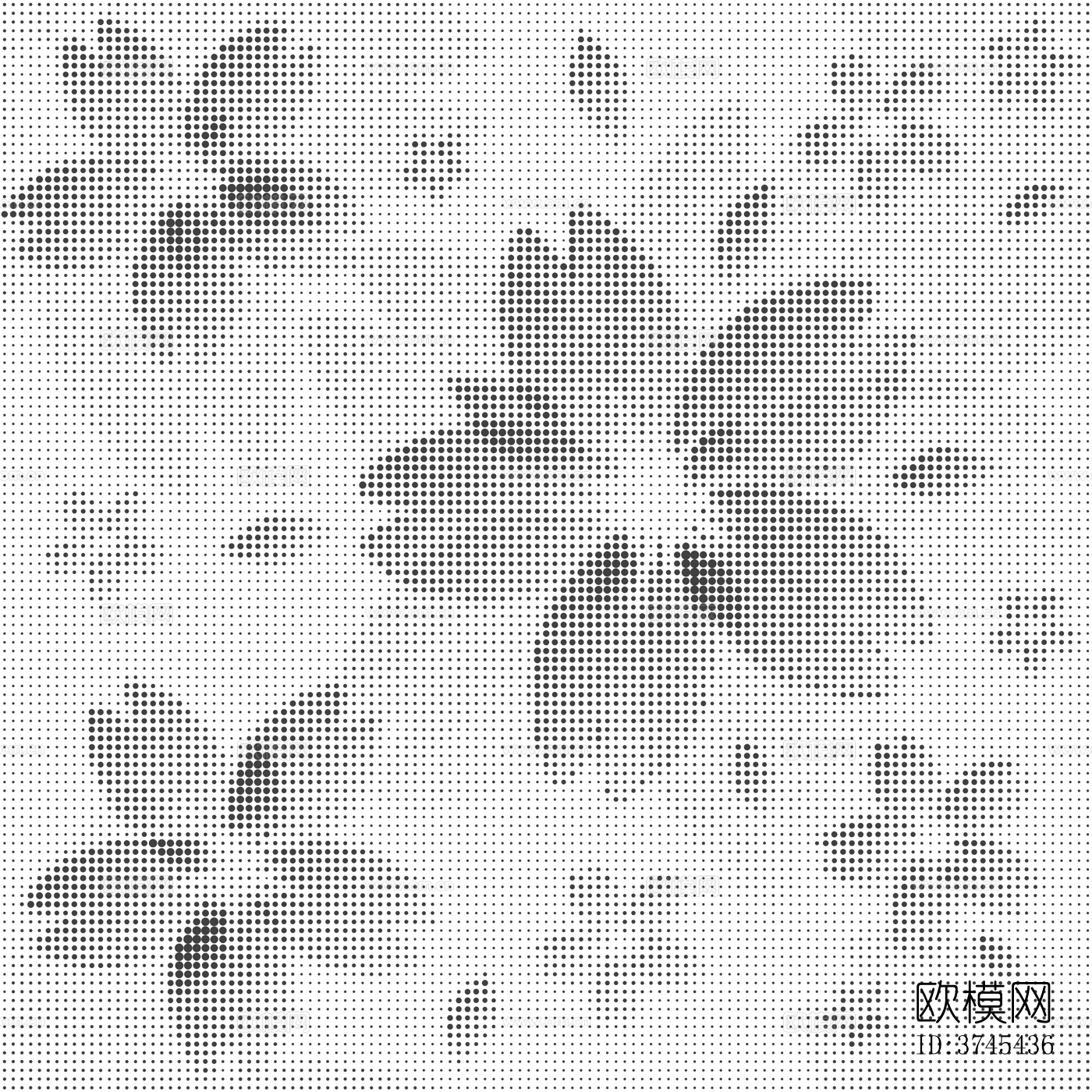 无缝花瓣纹理穿孔铝板贴图下载