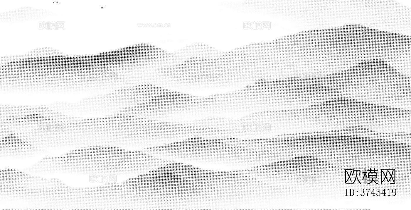 山水肌理穿孔金属板贴图下载