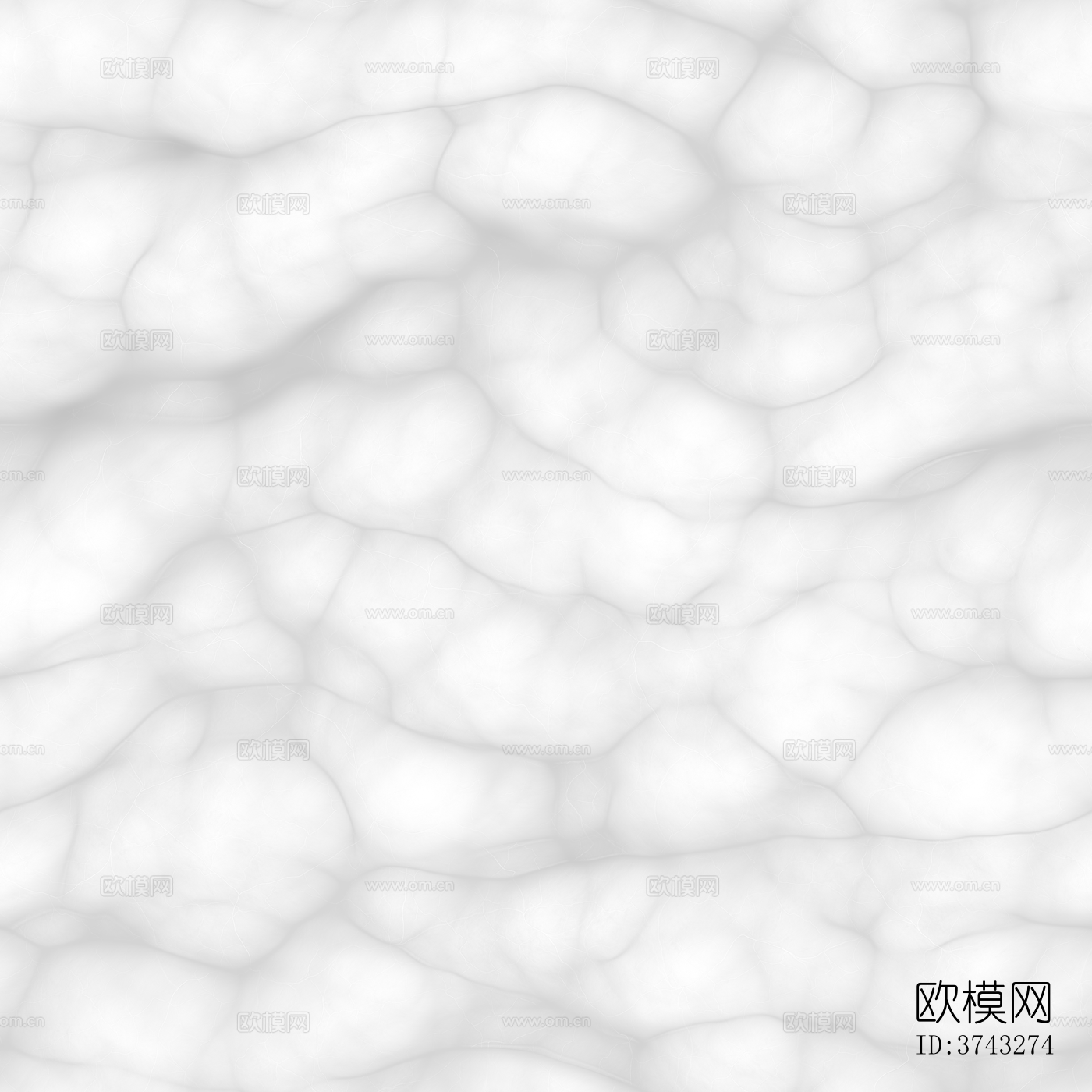 现代脑花 内脏 灰度 凹凸 粗糙度 环境光遮罩 高清 无缝下载（渲染图3）