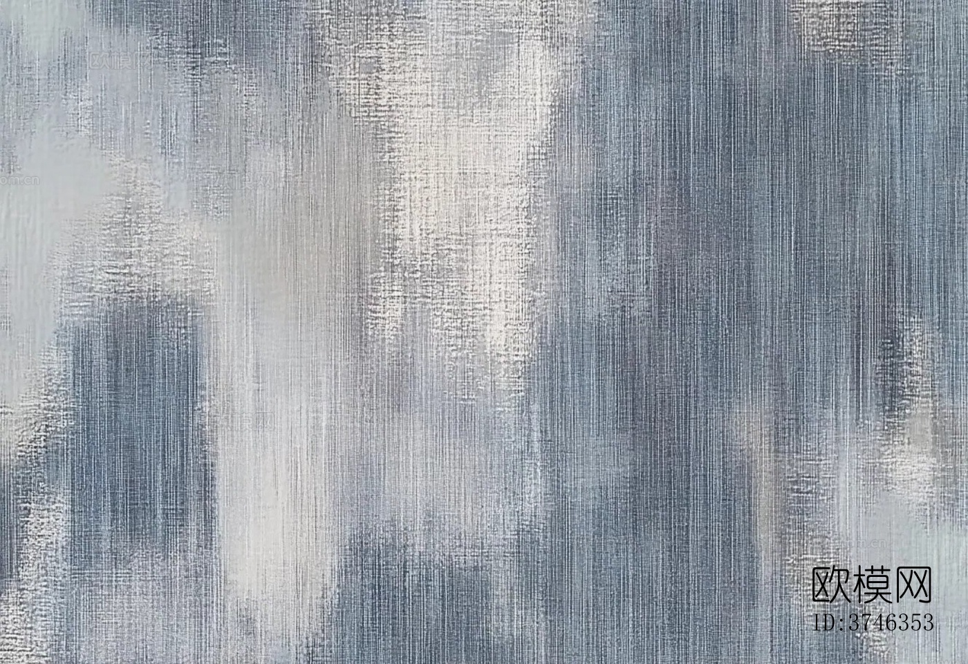 山水蓝灰毛麻地毯下载