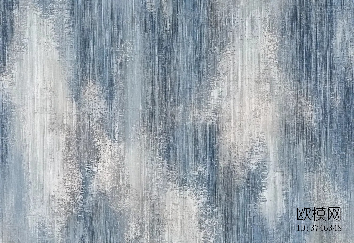 山水蓝灰毛麻地毯下载