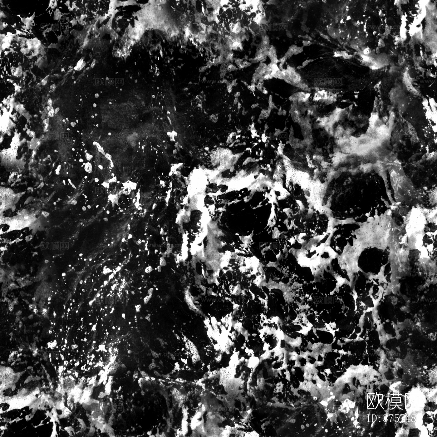 海洋水面波浪黑白贴图 黑白凹凸下载