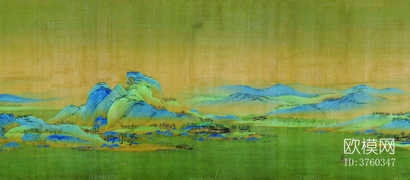 千里江山图字画国画下载