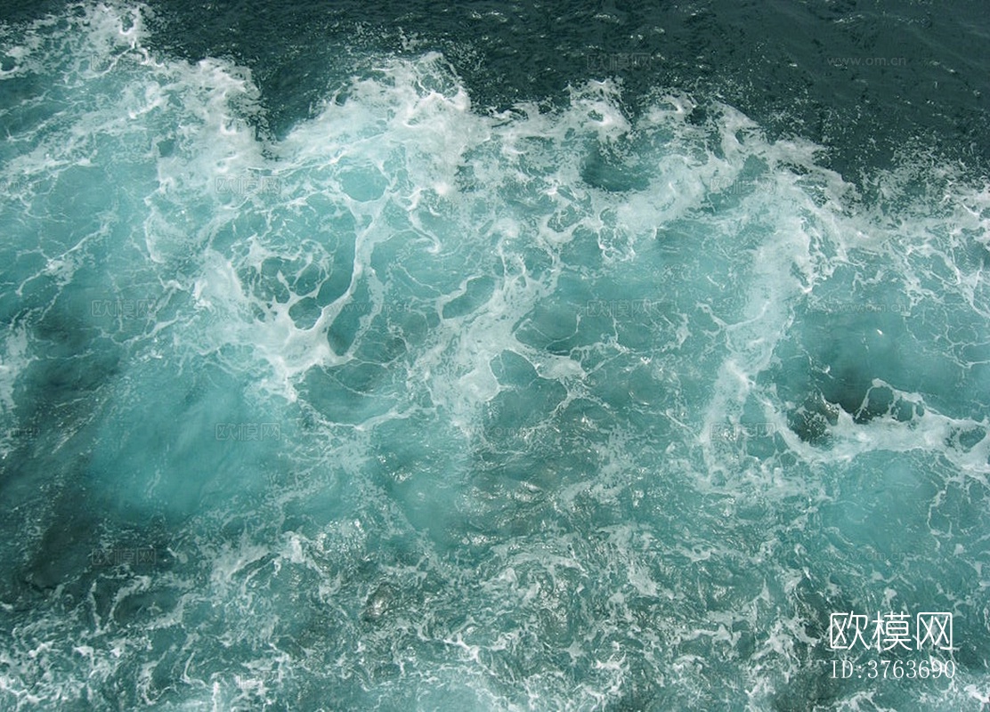 蓝色水波纹水面游泳池水池浪花海浪纹理下载