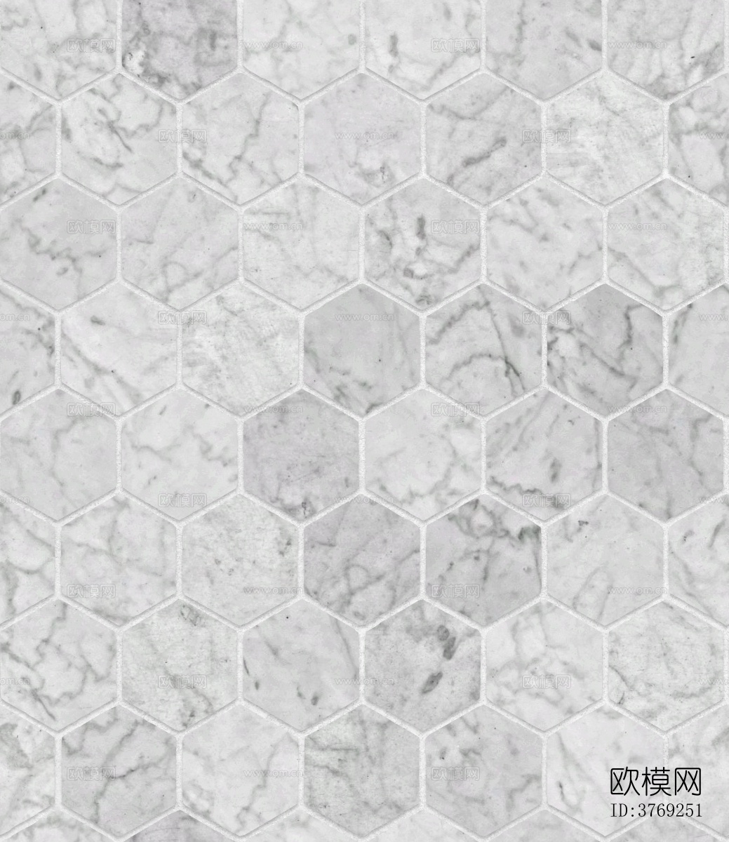白色大理石六边形下载