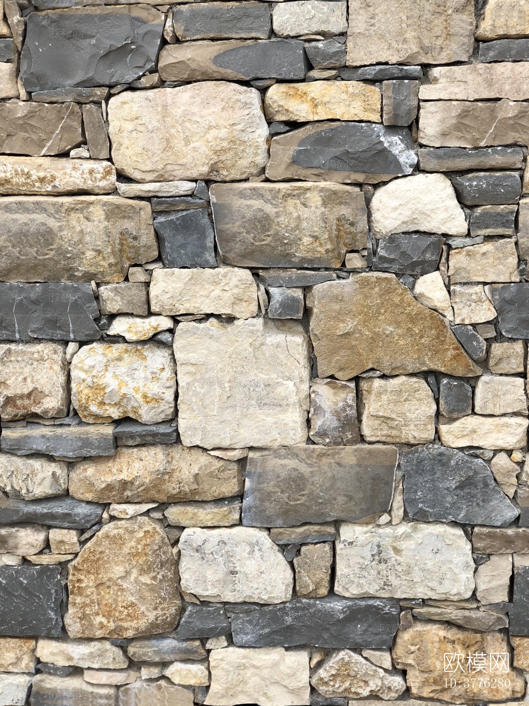 高清无缝文化石墙无缝岩石墙无缝毛石墙下载