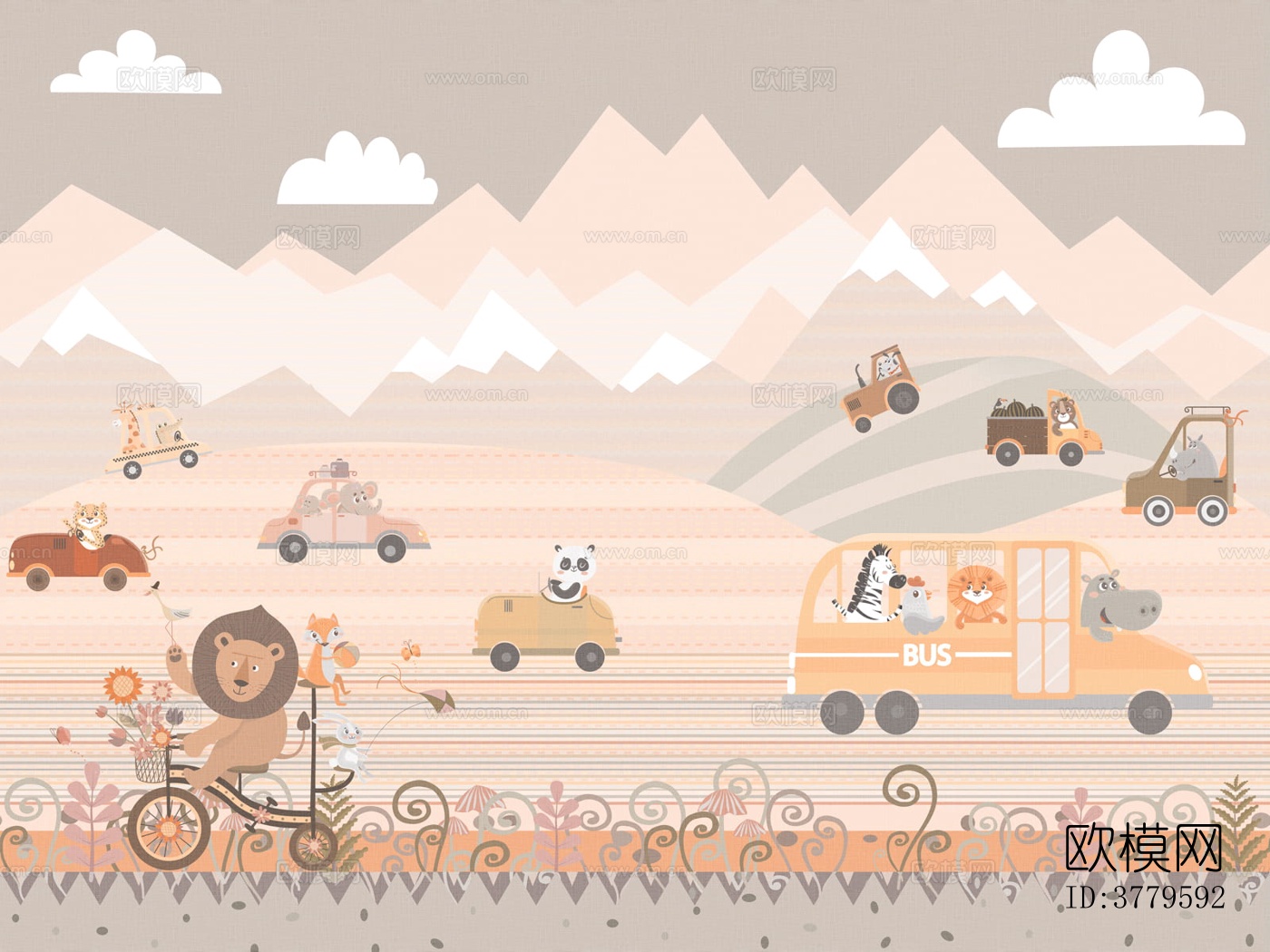 儿童壁纸 儿童房壁纸 卡通壁纸 壁纸下载