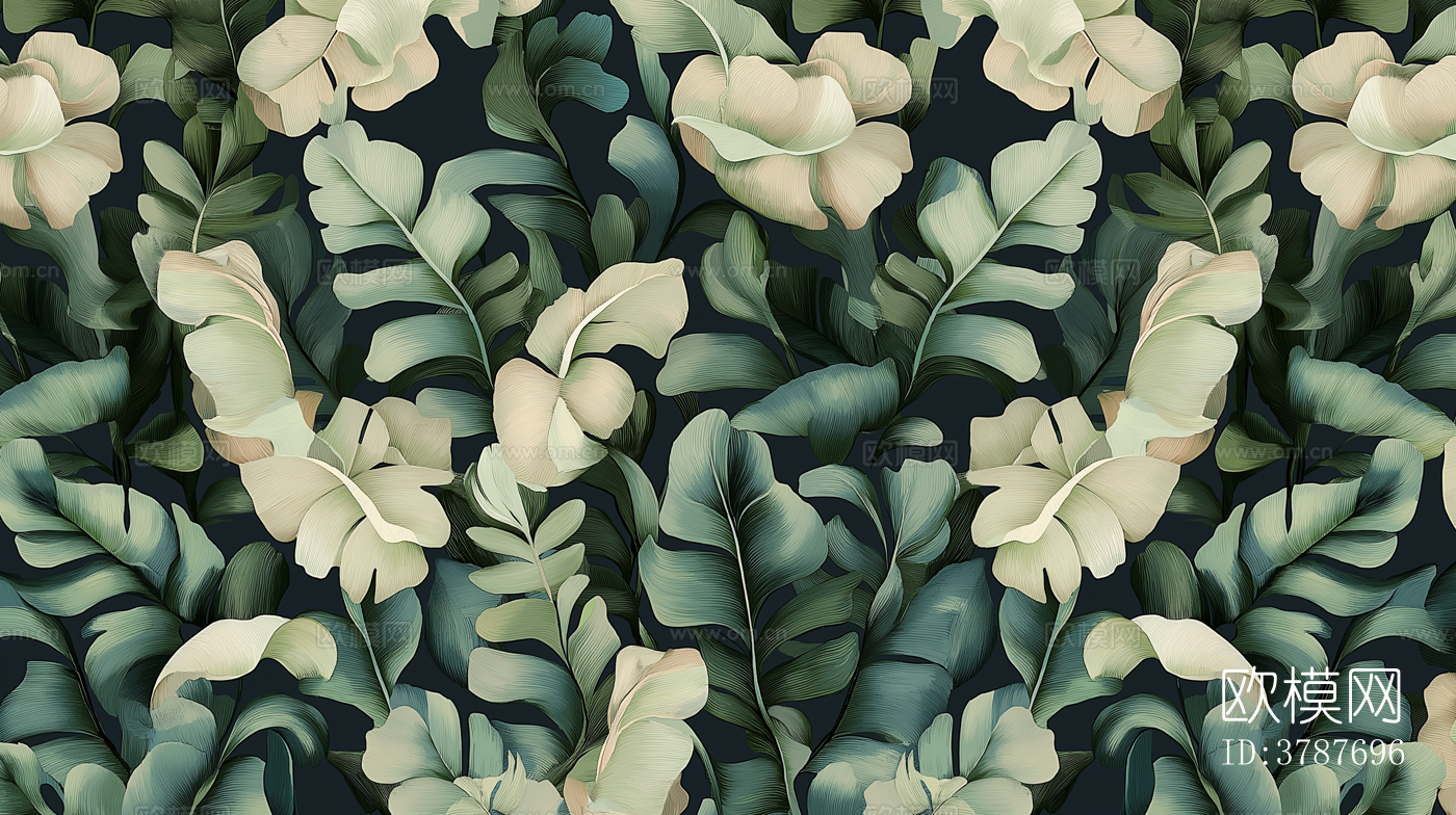 无缝法式中古复古壁纸下载