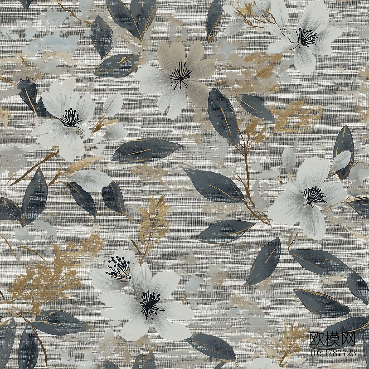 无缝法式中古复古壁纸下载