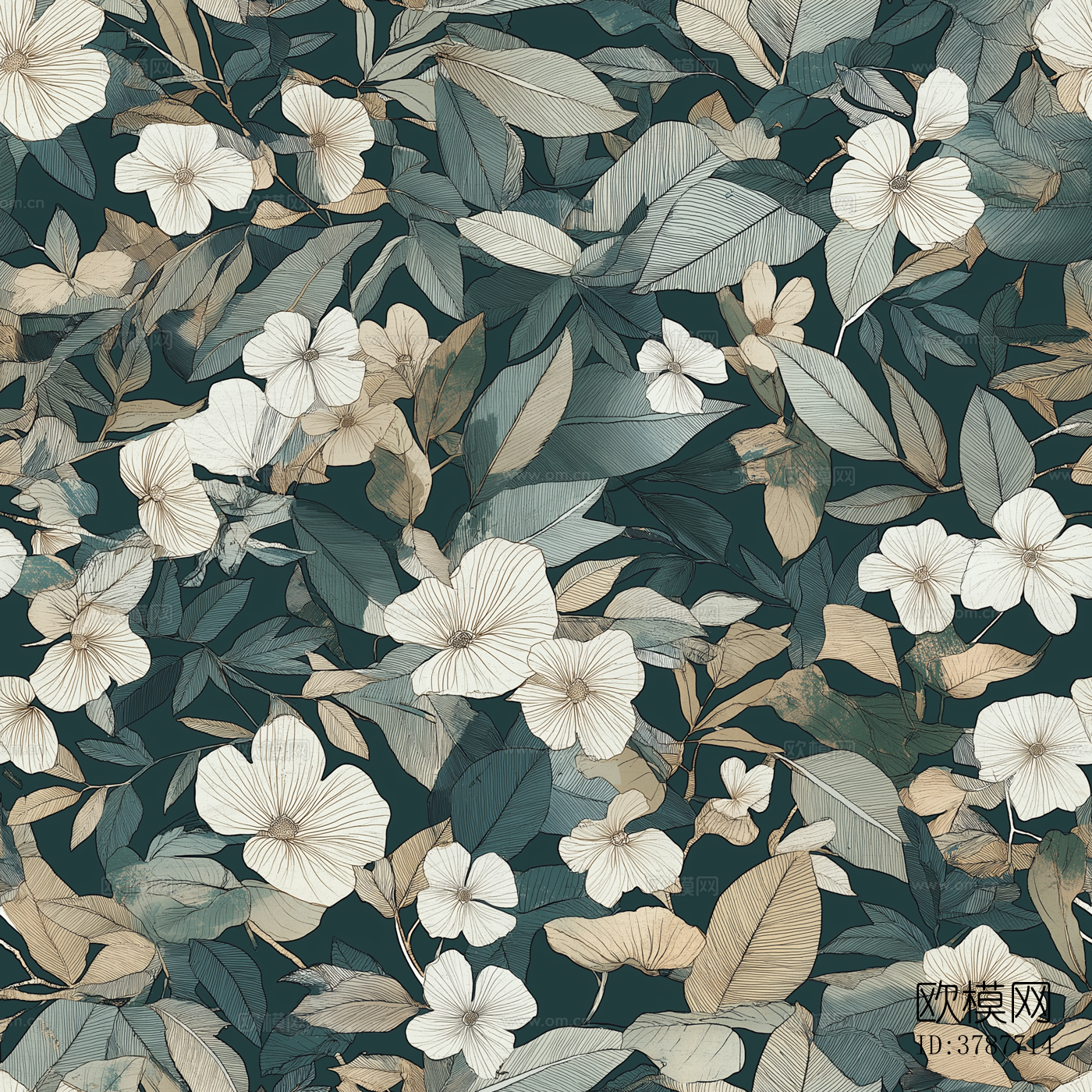 无缝法式中古复古壁纸下载