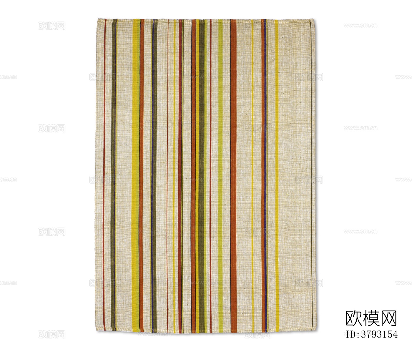 米色彩色条纹地毯下载