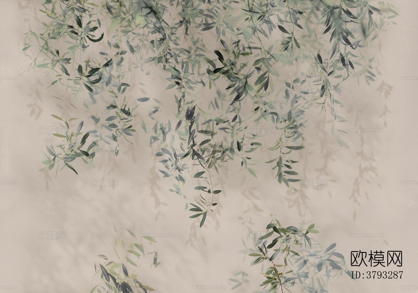 米色植物壁纸下载