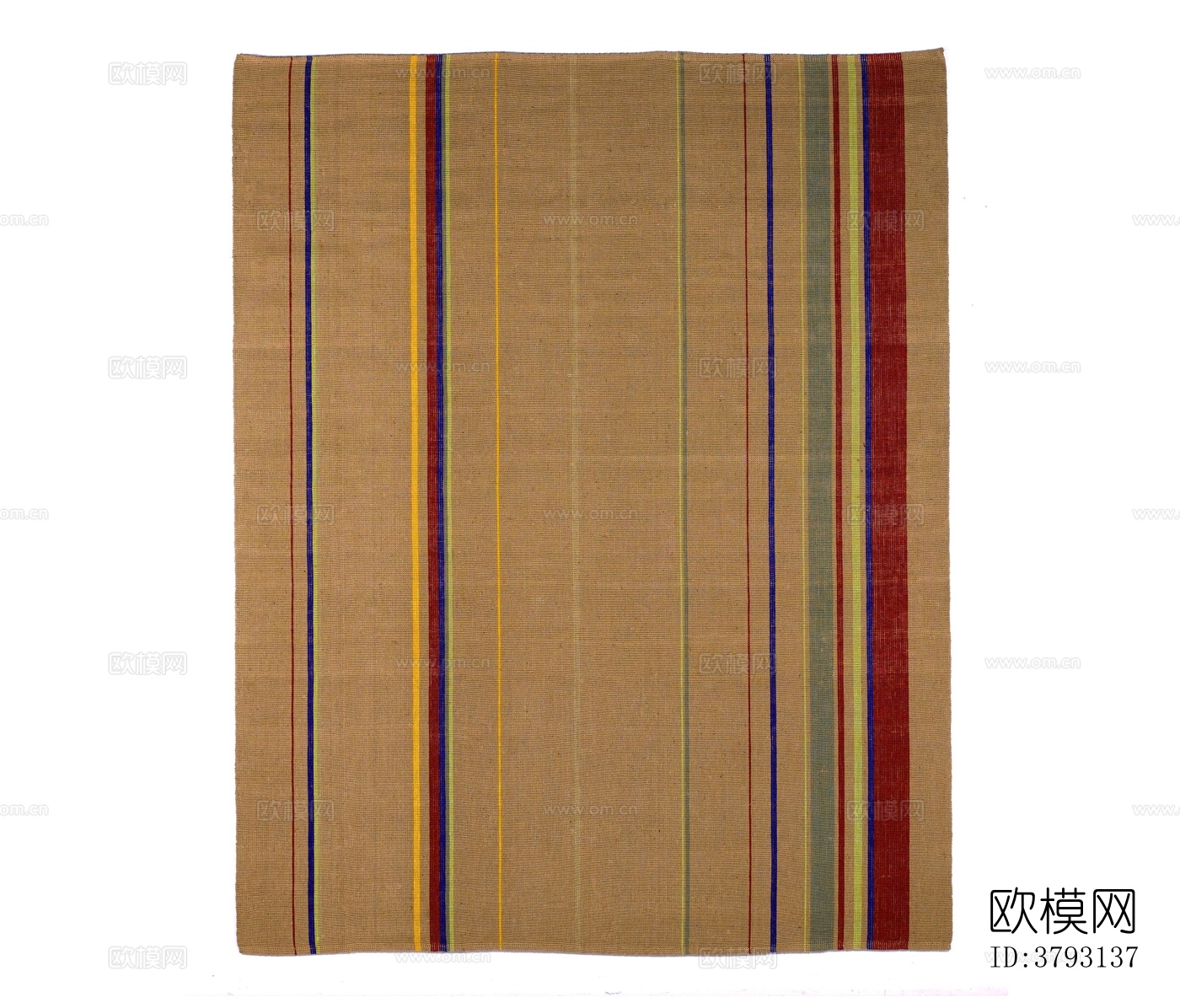 棕色彩色条纹地毯下载