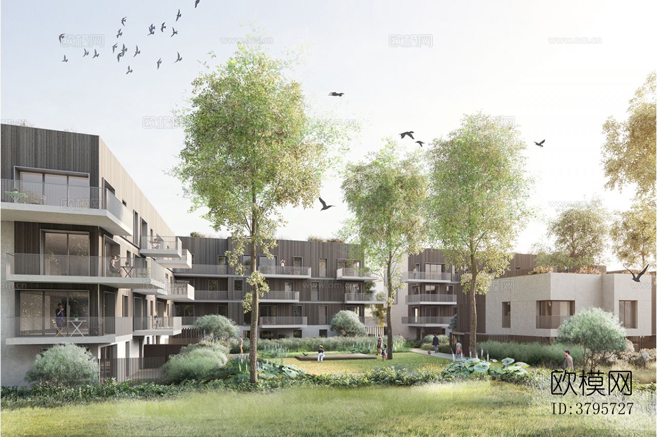 白天小区外景下载