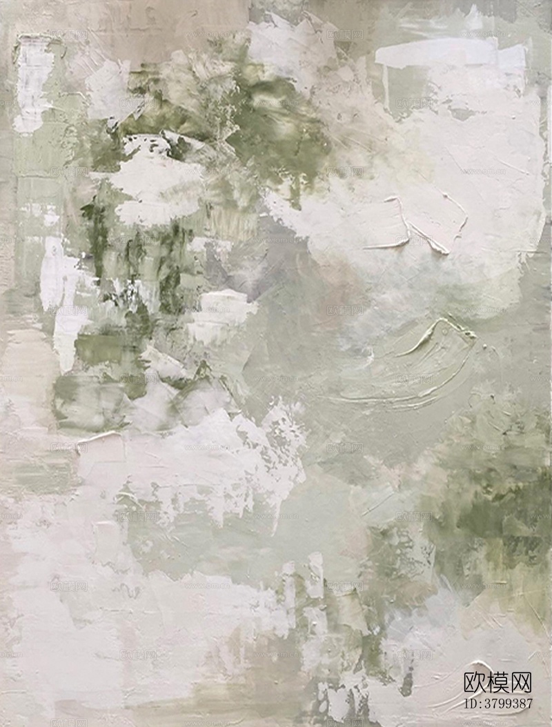 侘寂风清新抽象肌理画下载
