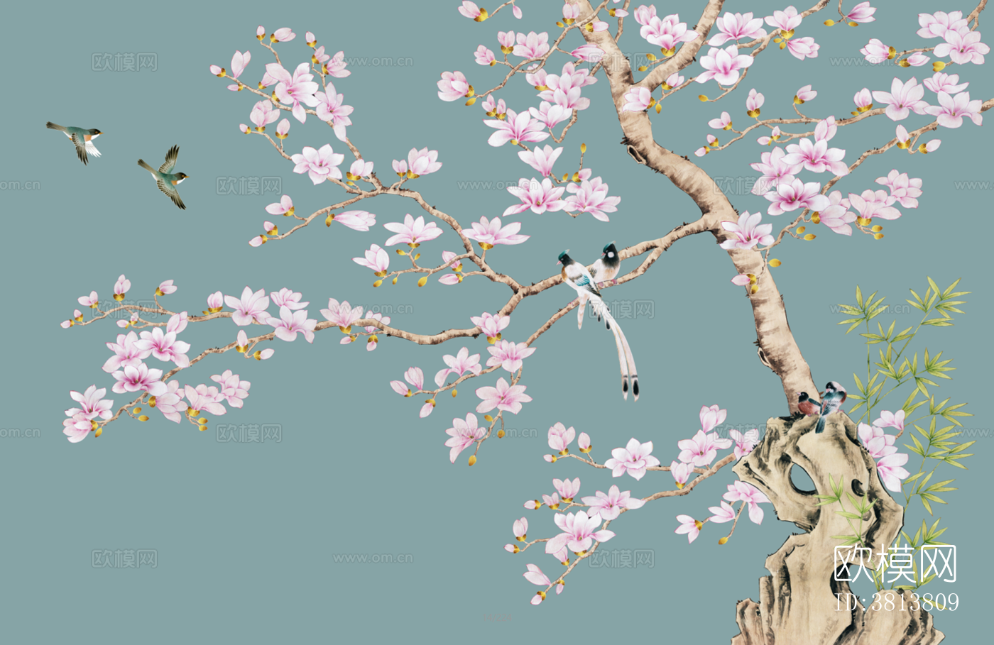 中式花鸟壁纸下载