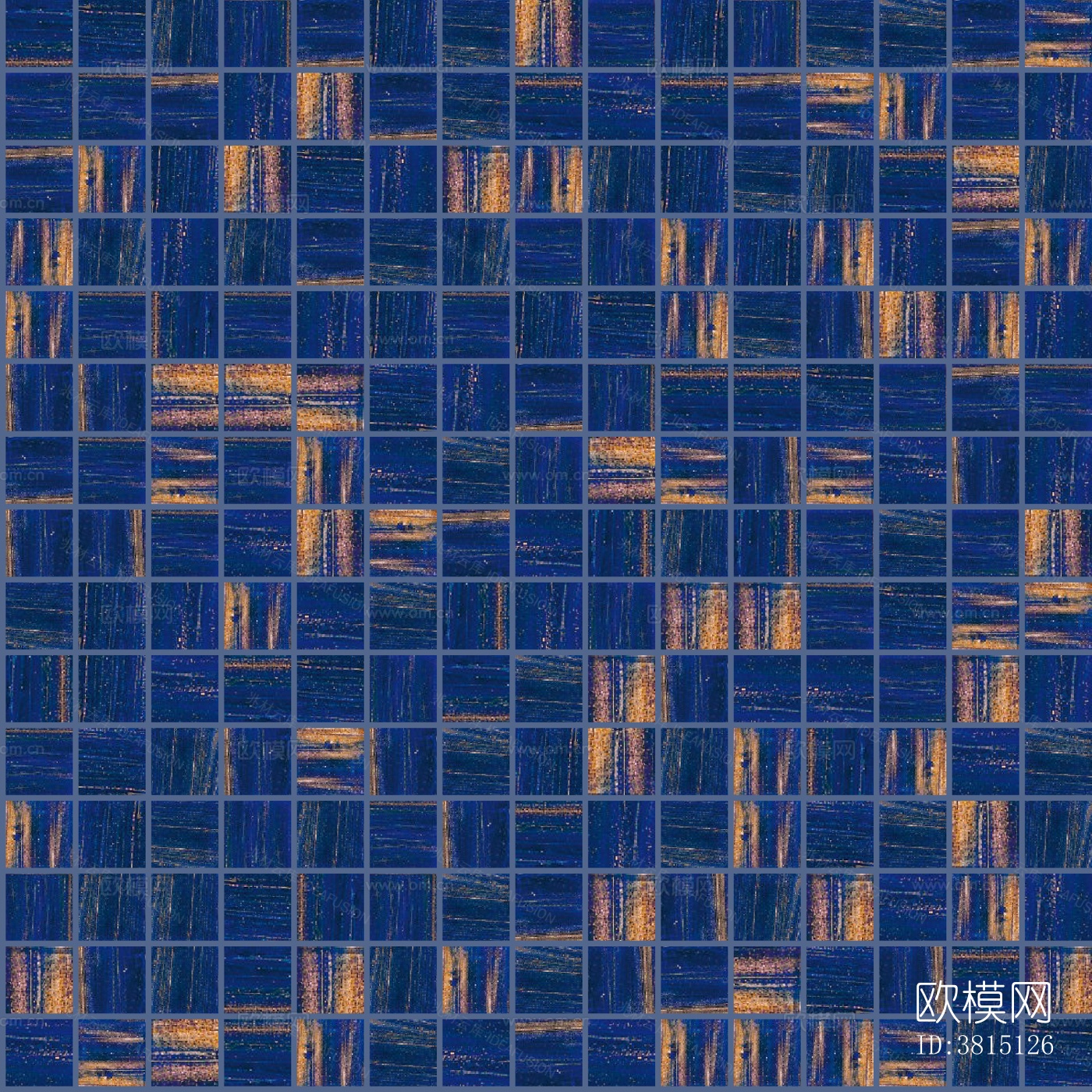 无缝蓝色格子马赛克下载