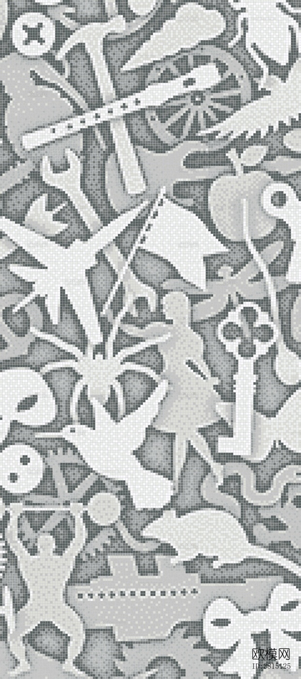 无缝艺术图案马赛克下载