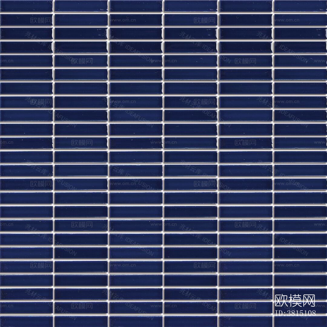 无缝蓝色方格子马赛克下载