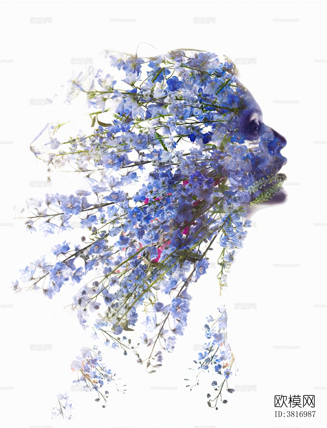 抽象人物挂画下载