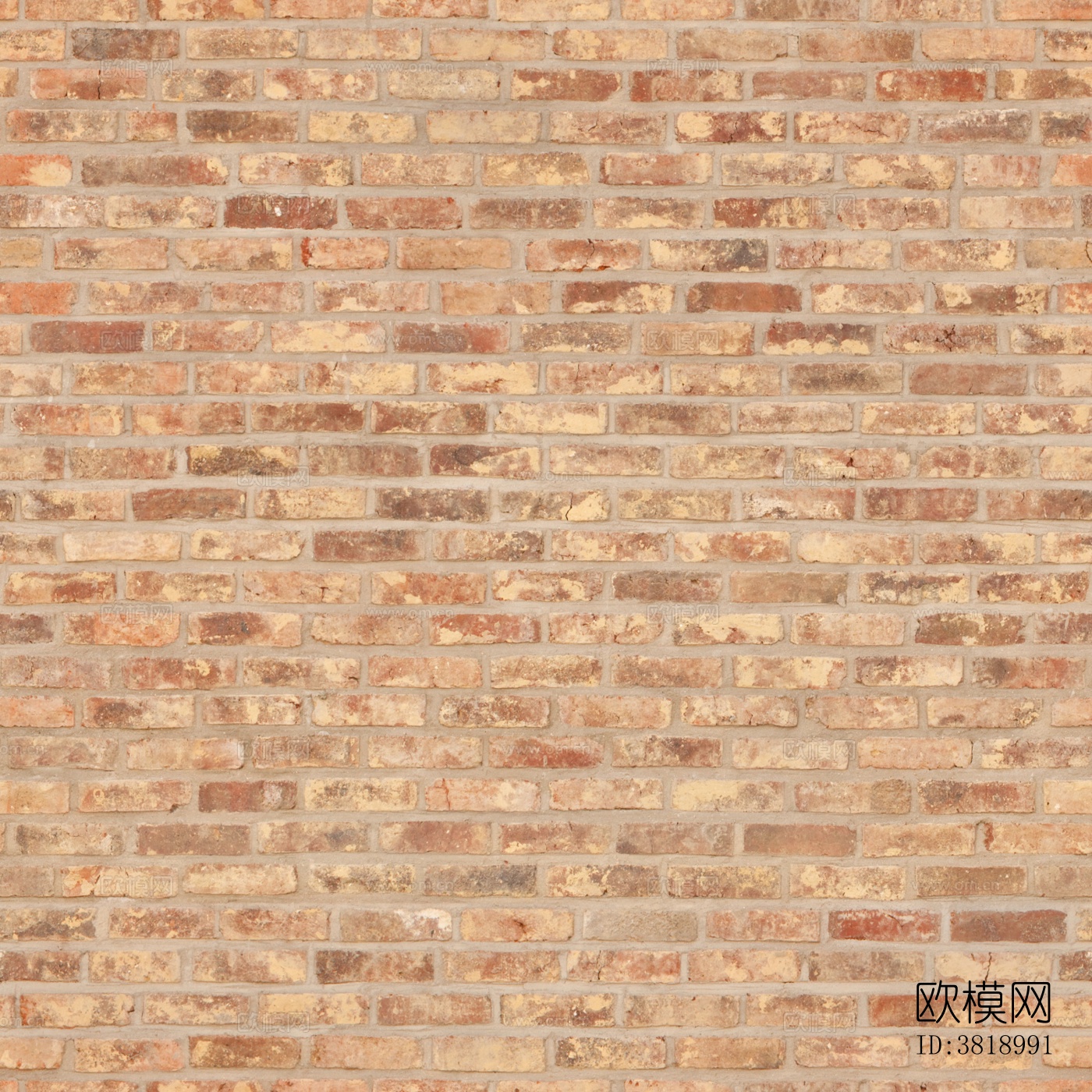 无缝复古做旧红砖贴图下载