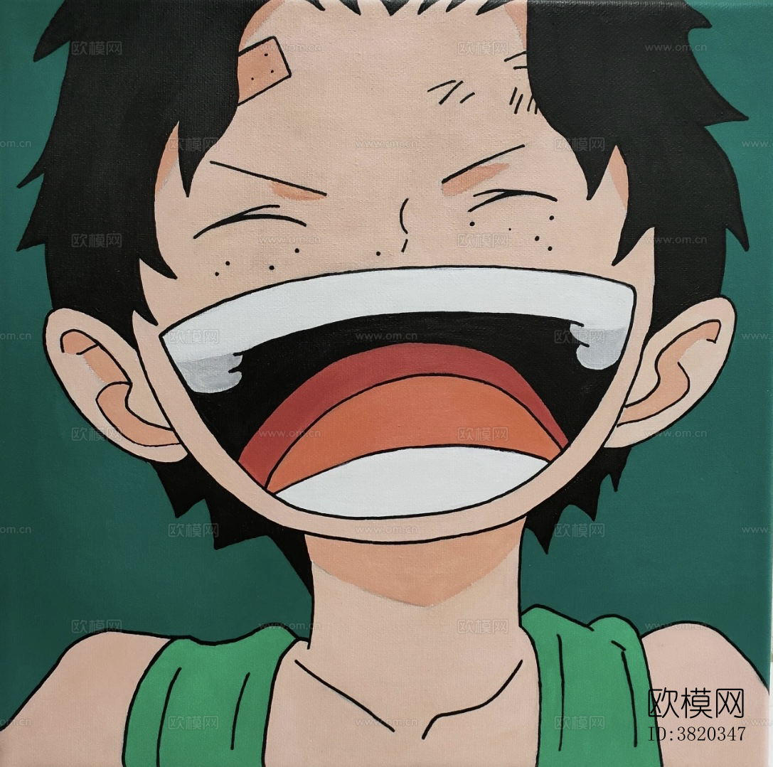 海贼王手绘挂画贴图下载