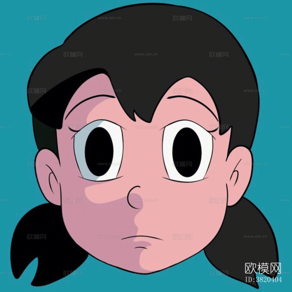 动漫人物装饰画多啦_梦静香贴图下载