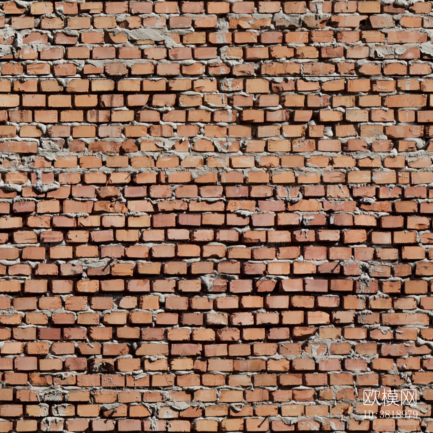 无缝复古做旧红砖贴图下载