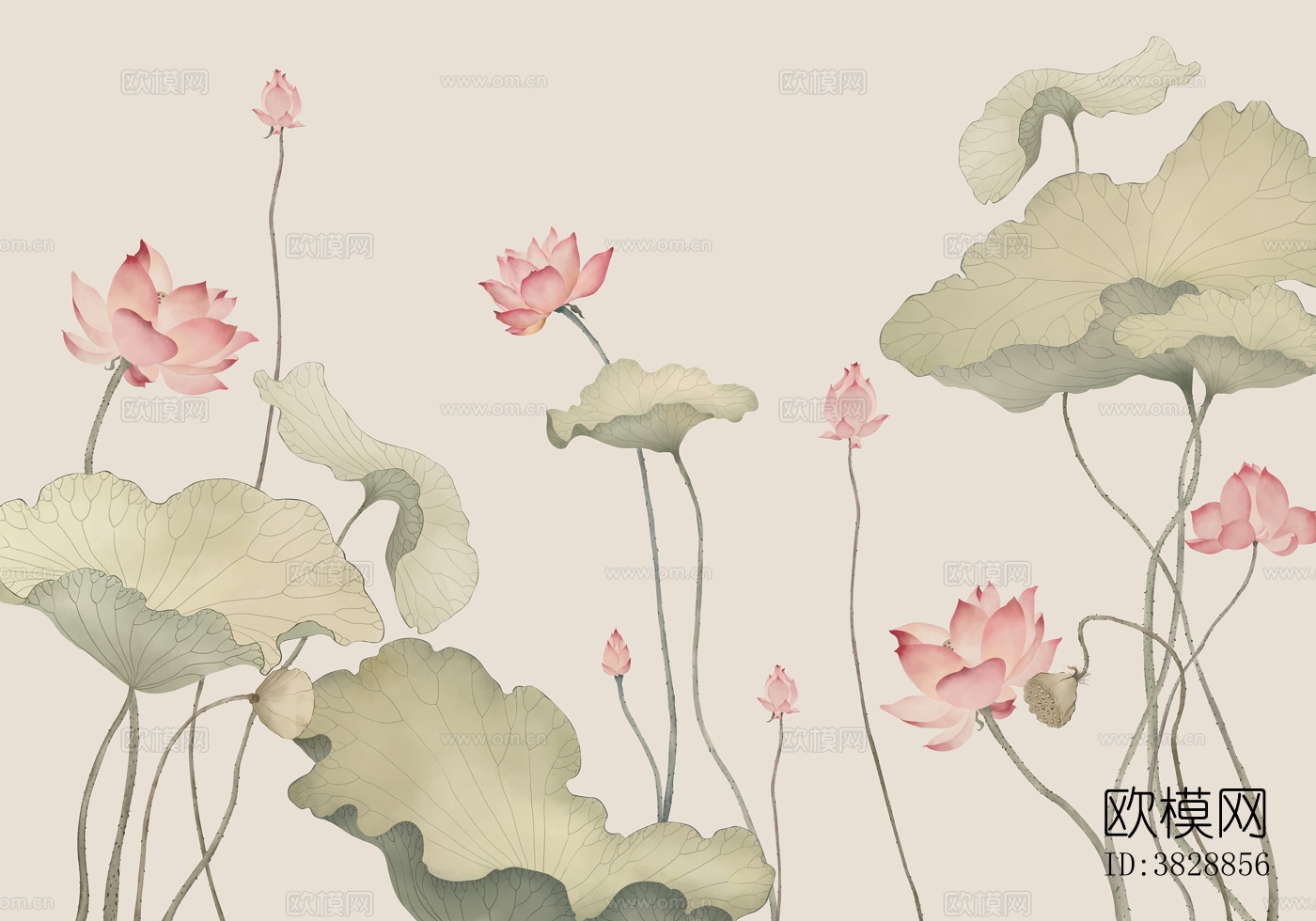 中式壁画 中式装饰画 花鸟鱼虫  挂画下载