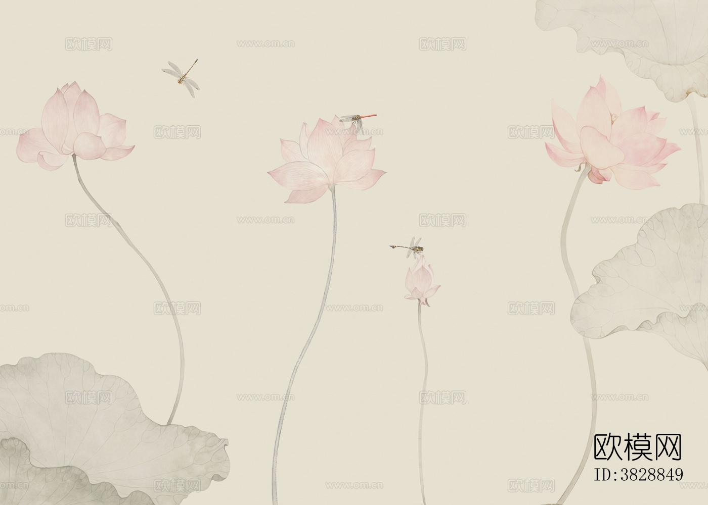 中式壁画 中式装饰画 花鸟鱼虫  挂画下载