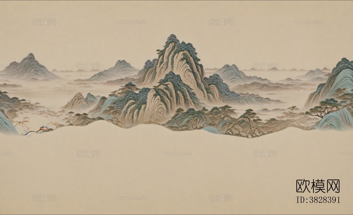 新中式山水壁纸下载